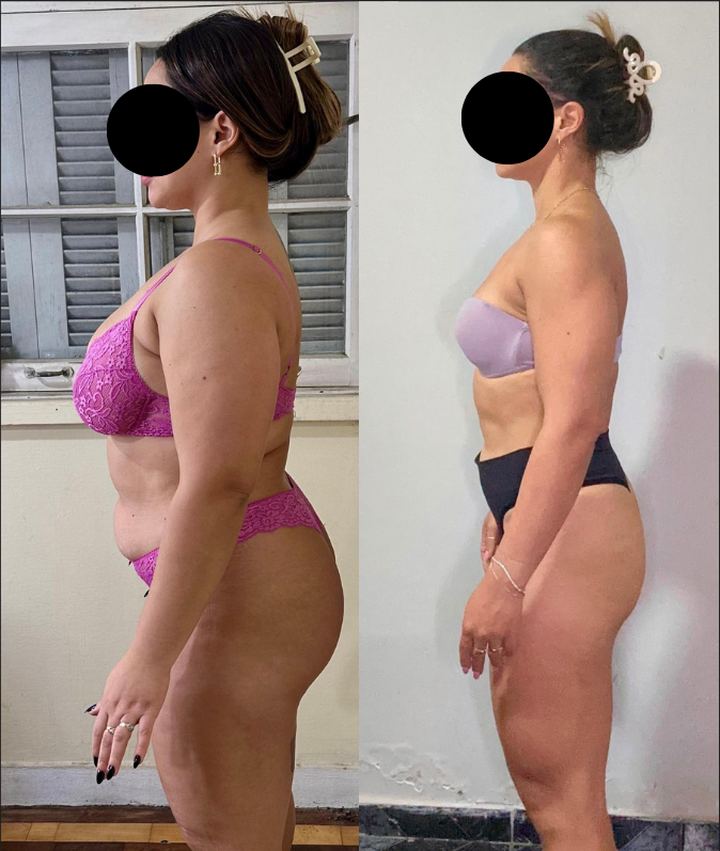 Antes e depois de aluno da PR Team
